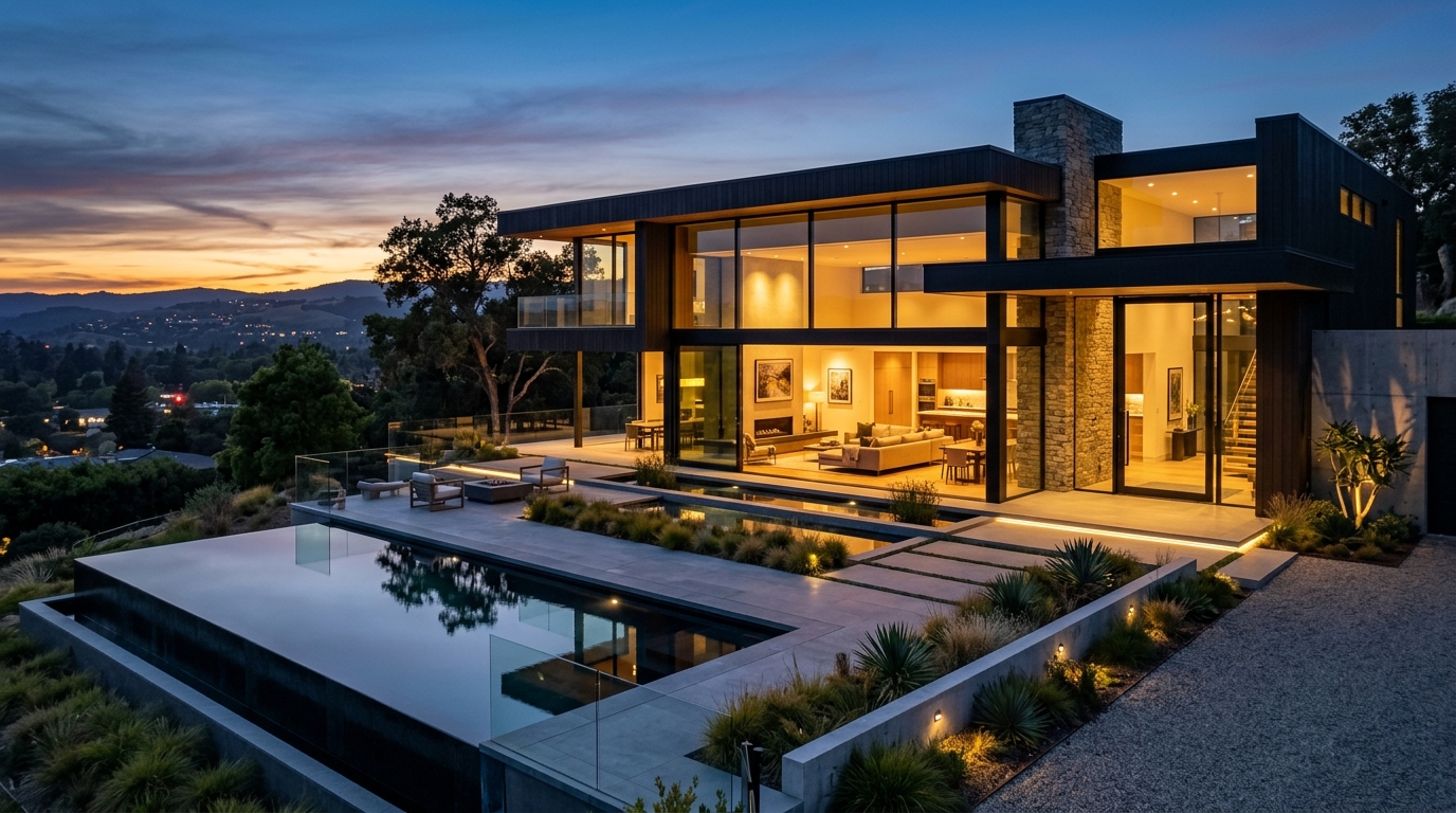 Modern architectural home representing mortgage recast equity optimization